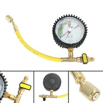 질소 압력 게이지 레귤레이터 r134a r22 r407c r410a 냉매 자동차 hvac 시스템 도구 셀프공기압 셀프타이어공기압, 없음