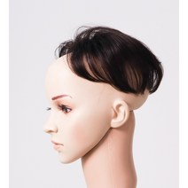 정수리 가르마 커버 자연스러운 웨이브 부분 가발 사이즈 3종류 색상 4가지, 4핀, 검정