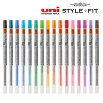 유니 시그노 스타일핏트 젤잉크 리필심 UMR-109 0.38mm, 레드, 30개입
