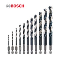 보쉬 육각 철재 드릴비트 임팩 메탈 철 기리 비트 HSS 2mm-12mm, HSS 육각 철재비트 11x94x142