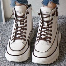 르엘카 프리미엄 소가죽 하이탑 운동화