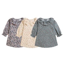 SALE 아기 여아 봄가을 북유럽 둥근카라 원피스 돌원피스 여아하객룩