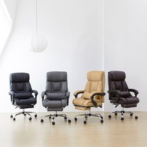 베스트리빙 제니다 메쉬 가죽 리클라이닝 중역 사장님 의자 4color, 카멜