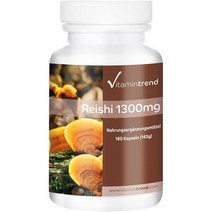 독일직구 Reish 캡슐 1300mg Reishi 파우더 1일 복용량 Ganoderma Lucidum Vegan 3개월 독일제, 수량, 상세참조