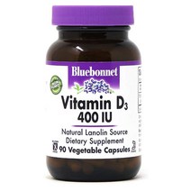 블루보넷 비타민D3 400IU 90정 베지캡슐 BlueBonnet Vitamin D3 사은품 증정