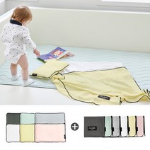 [보니타베베] 코다 신생아 2종 B세트 (짱구베개+머슬린블랭킷M), 짱구베개:옐로우 / 블랭킷:민트