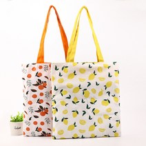 라지스토리 양면에코백 옐로우 오렌지 2종세트