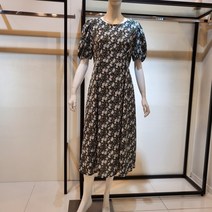 막스카라 꽃무늬 롱 플레어 원피스 M12QWO391