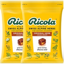 Ricola Swiss Alpine Herbs Drops 리콜라 스위스 알파인 허브 오리지널 커프 드롭스 총 1.24kg 130개입 2팩