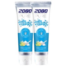 [지노앤코]2080 퓨어치약 베이킹소다담은 레몬라임향 무배, 7개