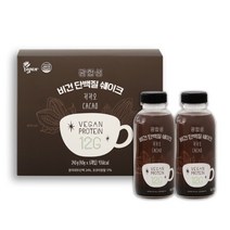 광합성 비건 단백질 쉐이크 카카오 6병 선물세트, 240g, 1세트