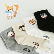 하이 시바 발목 골지 양말 패션양말 캐릭터양말