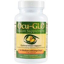 Ocu-Glo 오큐글로 강아지 반려동물 눈영양제 중 대형견용 45정, 오큐 글로-중-대형견용 눈 영양제/45캡슐