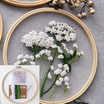 비네뜨 DIY 프랑스자수 패키지 키트 들꽃 프랑스자수꽃 실십자수 십자수, 1개