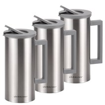 리빙아트 바스토 스텐 물병 3개, 1.6L