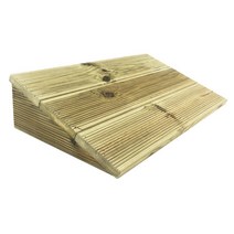 휠체어 경사로 장애인 안전문턱 HC02, 원목, 1단 50cm