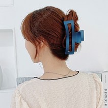 오프닝 빅 사각 집게핀 머리핀 올림머리 명품 심플 데일리 반머리 반묶음 기본 헤어핀 삔