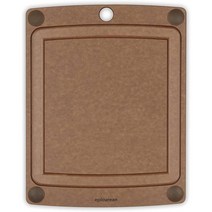 에피큐리언 올인원 도마 미끄럼방지와 홈이 있는 커팅보드 넛메그/브라운 중 29x22cm, 상세설명참조, 1개