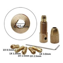 드릴 척 7 콜릿 세트 0.5-3mm 미니 공구용 빠른 구리 폴더 캡 축 콜렛 전동 공구, [02] 4.05mm, 02 4.05mm