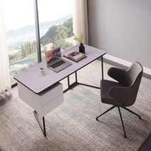 해외 맞춤형 이탈리아 스타일의 고급 책상 현대적인 미니멀리스트 락 보드 데스크 홈 스터디 스토리지 쓰기-140558, 02. 1.4 슬레이트 데스크