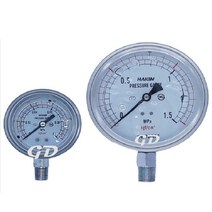 오일충만식 압력계 오일게이지 측정 압력 60파이 1kg, 60파이6kg, 1개