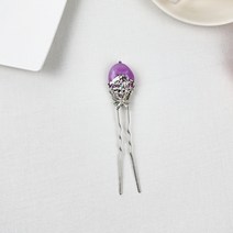 무이토린다 컬러 원석 나비 한복 뒤꽂이 셀프 웨딩 올림머리 비녀
