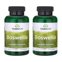 스완슨 보스웰리아 400mg 캡슐, 100개입, 2개