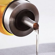 뚜껑있는 오일 시럽 유리병, 단일, 1개