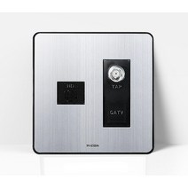 매장 2구 CATV 인터넷 랜선 콘센트 선 모듈러 벽, 1개
