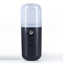 페이스 스티머 얼굴 스팀기 모공 스팀타올 30ml 1pc 휴대용 페이셜 스프레이어 usb 분무기 페이셜 가습기 하이드레이팅 여성 뷰티 스킨 케어 도구, c 블랙, 협력사