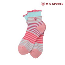 엠유스포츠 여성 여 스트라이프 양말 MU21A33S205