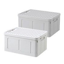 사니사니 플라스틱 리빙박스 폴딩박스 옷 정리함 락앤락 수납함, 1p, 화이트