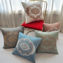[신혼일기] 50x50 로맨틱 플라워 구름 쿠션 [5color], 50cm*50cm, 인디핑크