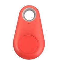 차량 미아방지 위치추적기 소형 미니 스마트 개 애완 동물 블루투스 4.0 GPS 추적기 분실 방지 알람 무선 가방 지갑 키더 로케이터 트래커, Red