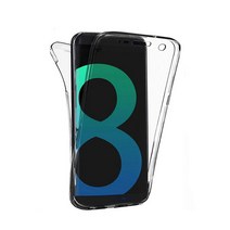 갤럭시 S10 S9 S8 플러스 S10E 라이트 노트9 노트8 S7 엣지 풀커버 양면 투명 핸드폰 케이스