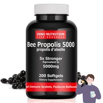 캐나다 프로폴리스 5000mg 고함량 플라보노이드 36mg 6개월분, 1병 200정, 1개, 200정