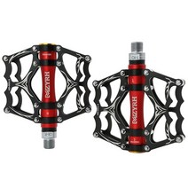 자전거페달교체 평페달 자전거발판 mzyrh 산악 3 베어링 mtb 실드 베어링 알루미늄 합금 액세서리 y05, mz-y05-검정 빨강