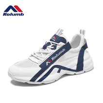 스니커즈운동화 KOLUMB 코룬보 남성화 2022 가을 어글리슈즈 남성케쥬얼구두 리얼가죽 트렌드한 신발 4978623765, 41, 백람