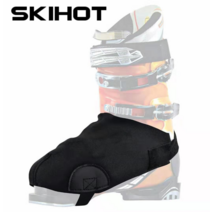 스노우보드부츠 SKIHOT-ouble 스키 신발 커버 방수 따뜻한 블랙 스노우 부츠 보호, 01 Black_02 L