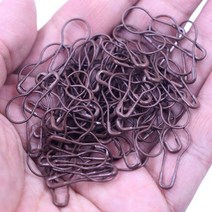 대바늘 숏팁 모사용 코바늘 뜨개질 뜨개용품 뜨개질바늘 세트 100Pcs 브로치 안전 핀 마커 Hangtag 전구 조롱박 플라스크 모양 크로스 홀더 DIY 바느질 키트 공예 21m, 04 Coffee