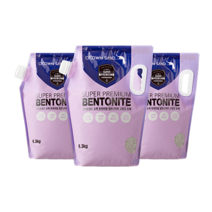슈퍼 프리미엄 벤토나이트 고양이 모래 6.3kg 3개