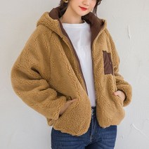 여성 캐주얼 겨울 패션 후리스 점퍼 자켓 데일리룩