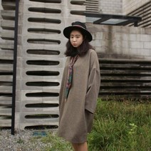 바보사랑 뒷 지퍼 오버핏 원피스 n1018.앞머리