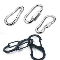 카라 비너 스텐 서스 비나 퀵링크 잠금 고리 등산 캠핑 텐트, 스텐 퀵링크, 10mm