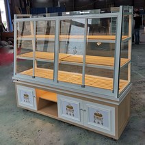 제빵 쇼케이스 진열대 유리 조명 케이크 카페, 이중색200cmx55Wx160cm=3층