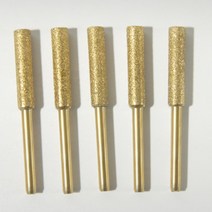 티타늄 도금 연석 체인 톱날 금형 유리 연마 다듬기 갈기 녹 제거 트리머 샌딩 그라인더 헤드 날 부속 5.5mm, 4.8mm