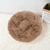 고양이 숨숨집 키튼박스 보온집 텐트 1pc 개집 개 라운드 고양이 겨울 따뜻한 178, 70cm, 카키색 옷감