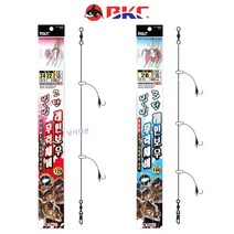 백경 빙빙 2단 3단 우럭채비 바늘 BK-403 405 줄꼬임방지 회전구슬 채용, 22호, 3단(BK-405)