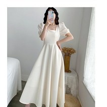 [흔훤국제] 빅 사이즈 세미 셀프 드레스 원피스