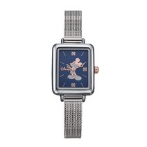 디즈니 여성용 미키마우스 사각 메탈시계 D11019MBL